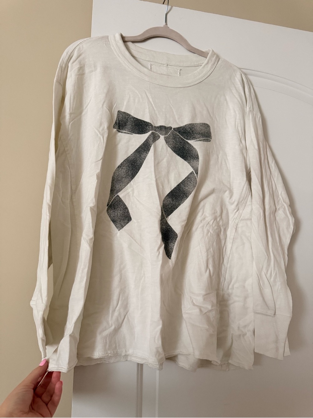 aerie Bow Long Sleeve Tee
